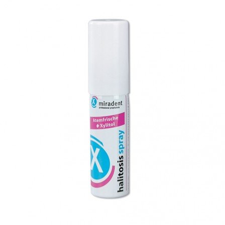 Przejdź do produktu MIRADENT Halitosis Spray 15ml - odświeżający preparat z ksylitolem w sprayu na suchość jamy ustnej