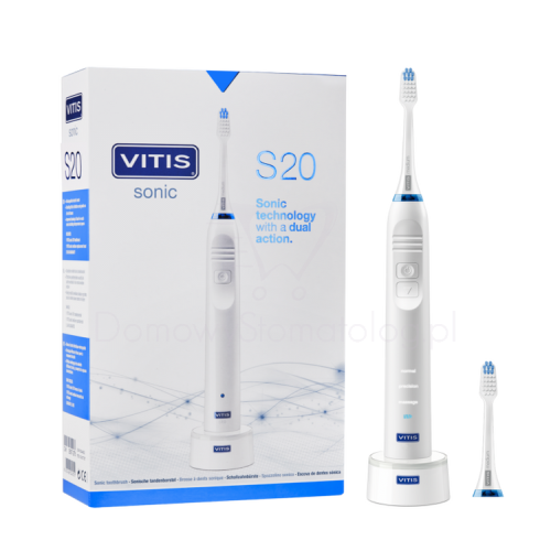 Przejdź do produktu VITIS Sonic S20 - szczoteczka soniczna z 3 trybami pracy i końcówką VITIS Sonic Medium