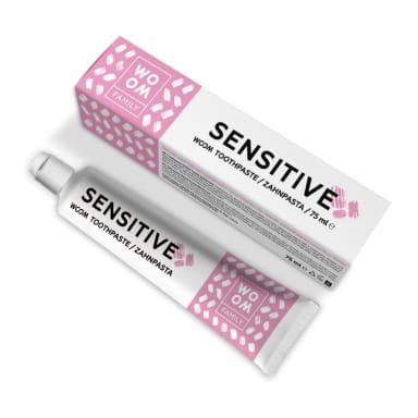 Przejdź do produktu WOOM Family SENSITIVE - pasta do wrażliwych zębów i delikatnych dziąseł 75ml