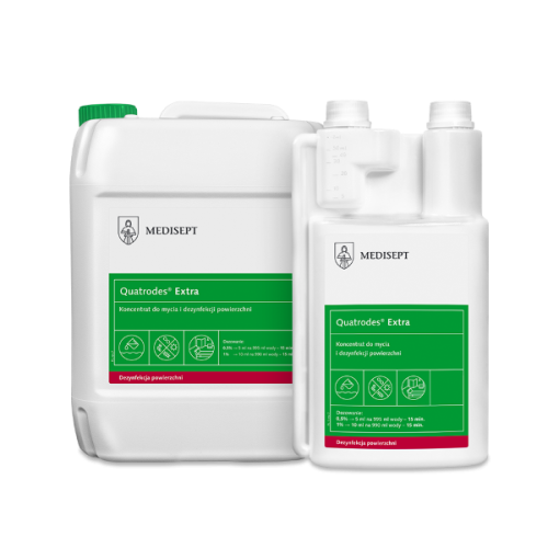 Przejdź do produktu QUATRODES EXTRA 1 L - PŁYN - dezynfekcja powierzchni