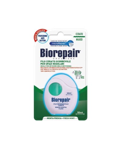 Przejdź do produktu BIOREPAIR woskowana nić dentystyczna 50m (zielona)