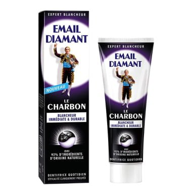 Przejdź do produktu EMAIL DIAMANT Charbon 75ml - purpurowa pasta wybielająca do zębów z aktywnym węglem