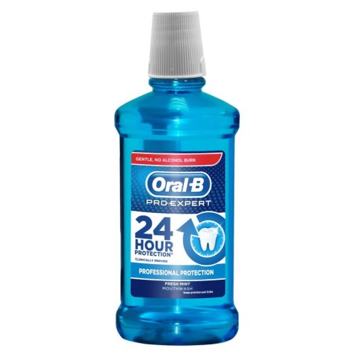 Przejdź do produktu Oral-B Płyn do płukania jamy ustnej Pro-Expert PROFESSIONAL PROTECTION - delikatnie miętowy płyn, bez alkoholu 500ml