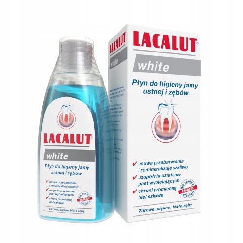 Przejdź do produktu LACALUT płyn do płukania jamy ustnej WHITE 300ml