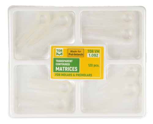 Przejdź do produktu Matryce transparentne na przedtrzonowce i trzonowce (op. 120 szt.) (1.092)