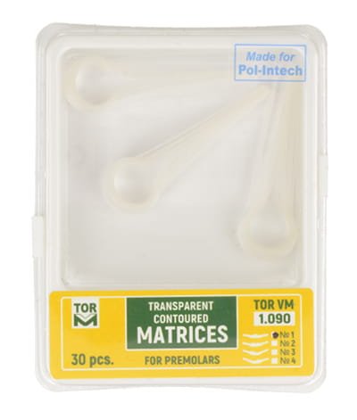 Przejdź do produktu Matryce transparentne na przedtrzonowce (op. 30 szt.) centralna krawędź (1.090/1)