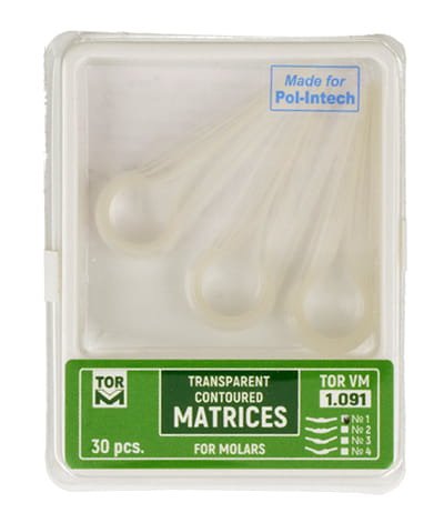 Przejdź do produktu Matryce transparentne na trzonowce (op. 30 szt.) centralna krawędź (1.091/1)