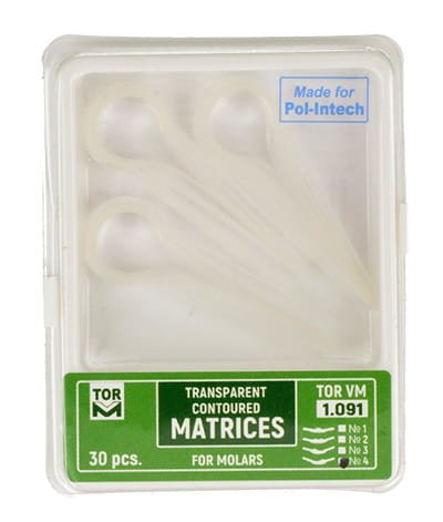 Przejdź do produktu Matryce transparentne na trzonowce (op. 30 szt.) lewa krawędź (1.091/4)