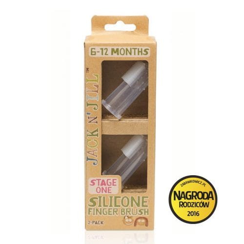 Przejdź do produktu Jack N'Jill, Szczoteczka Silikonowa na Palec do Czyszczenia Ząbków 6-12 miesięcy, 2-PACK