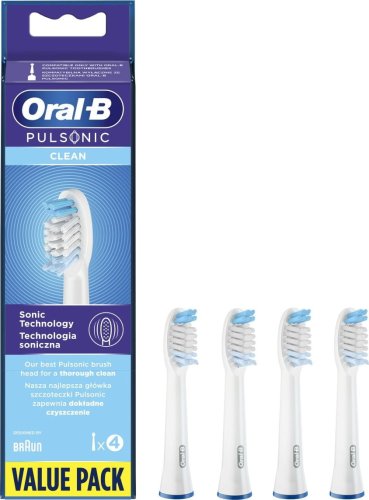 Przejdź do produktu Oral-B Pulsonic Clean 4szt końcówki do szczoteczki elektrycznej 