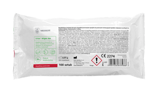 Przejdź do produktu VELOX WIPES NA 100 szt. - wkład - chusteczki bezalkoholowe  (dezynfekcja powierzchni)