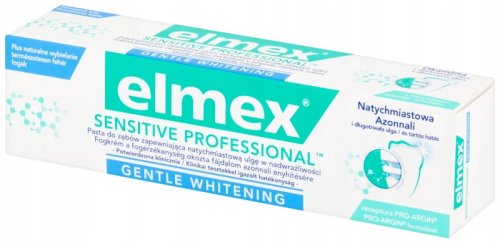Przejdź do produktu ELMEX Sensitive PROFESSIONAL GENTLE WHITENING 75ml - wybielająca pasta do zębów zapewniająca natychmiastową ulgę w nadwrażliwości