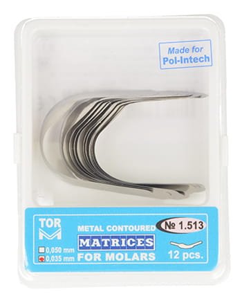 Przejdź do produktu Matryce profilowane do trzonowców 0,035 mm (op. 12 szt.) lewa krawędź