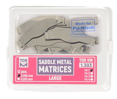 Przejdź do produktu Matryce siodłowe płaskie 0,050 mm (op. 12 szt.) duże