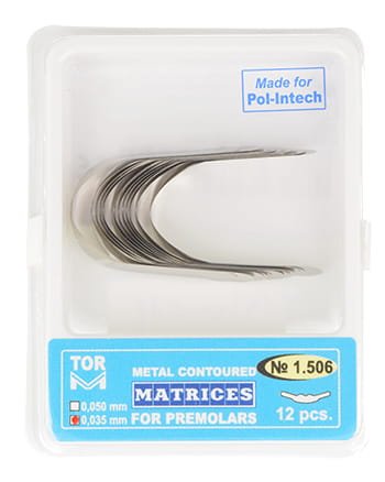 Przejdź do produktu Matryce profilowane do przedtrzonowców 0,035 mm (op. 12 szt.) dwustronne z wcięciem