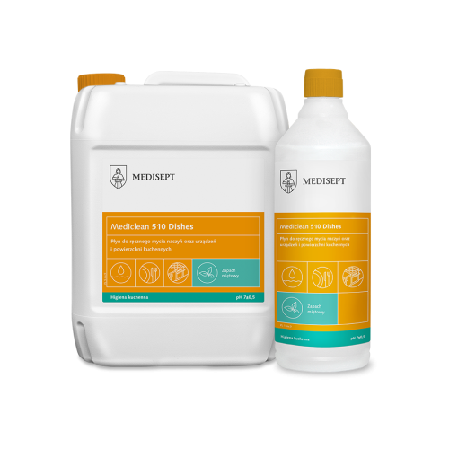 Przejdź do produktu Mediclean 510 Dishes Cytrynowy płyn do mycia naczyń 5L 