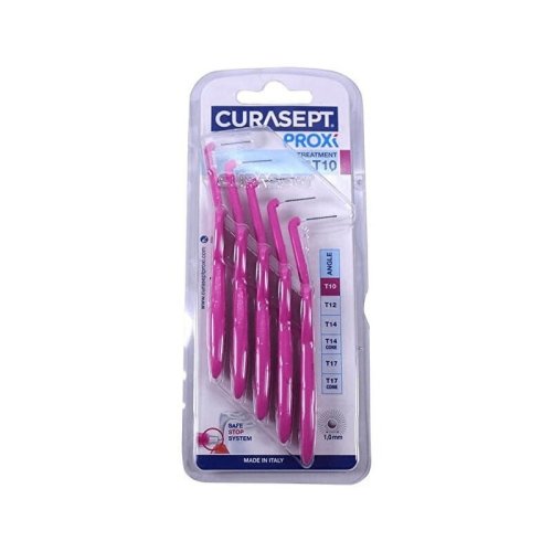 Przejdź do produktu Curasept Proxi T10 Angle Treatment fuksja długie 1,0mm - 5 szt