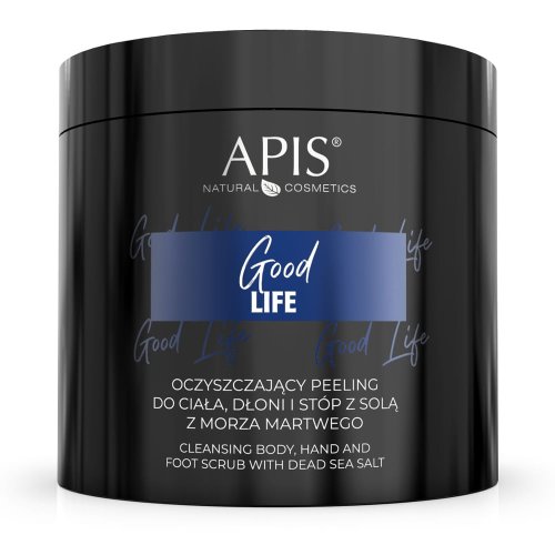 Przejdź do produktu APIS GOOD LIFE Oczyszczający peeling do ciała, dłoni i stóp z solą z Morza Martwego 700 G