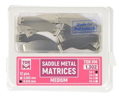 Przejdź do produktu Matryce siodłowe płaskie 0,035 mm (op. 12 szt.) średnie