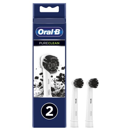 Przejdź do produktu Oral-B końcówki do szczoteczki elektrycznej Pure Clean 2szt. Activate Charcoal