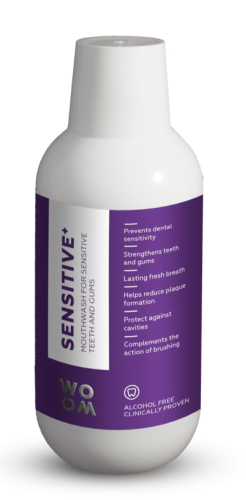 Przejdź do produktu WOOM+ Sensitive 500ml - - płyn do płukania ust - dla wrażliwych zębów i dziąseł