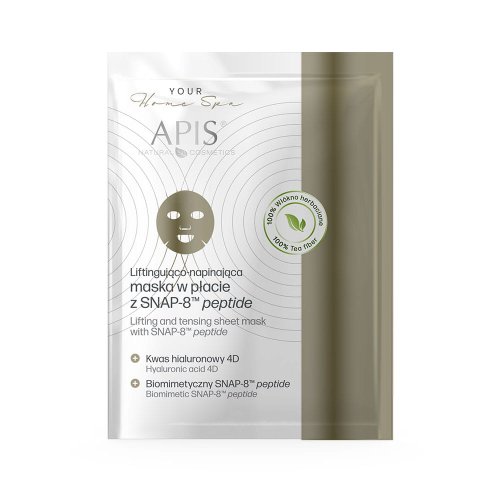 Przejdź do produktu Apis Liftingująca i napinająca maska w płacie z SNAP-8 MT peptide,20g