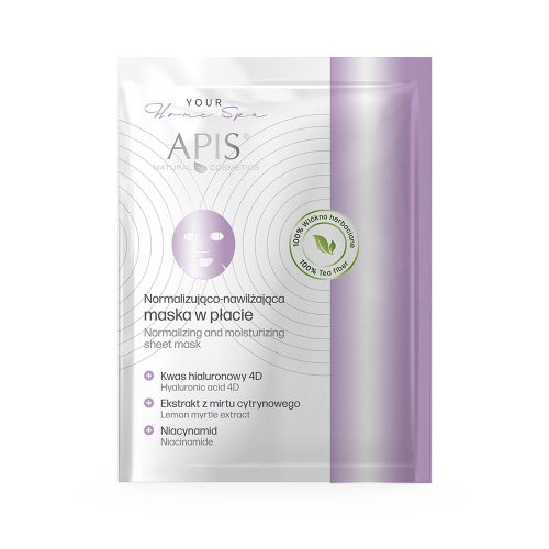 Przejdź do produktu Apis Normalizująco-nawilżająca maska w płacie,20 g