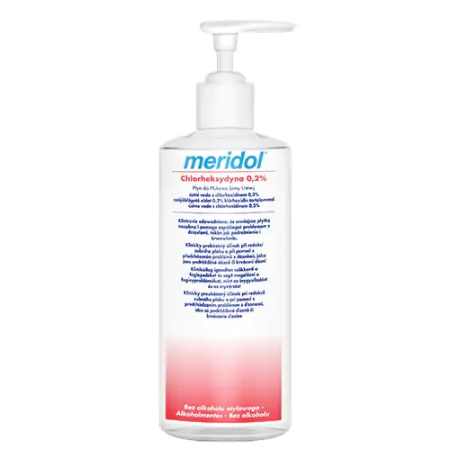 Przejdź do produktu Meridol płyn do płukania jamy ustnej z chlorheksydyną 0,2% 1000ml