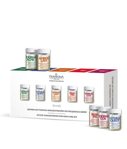 Przejdź do produktu Farmona ZESTAW AKTYWNYCH KONCENTRATÓW DO PIELEGNACJI SKÓRY 10x5ml