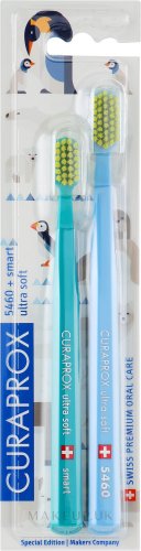 Przejdź do produktu CURAPROX Szczoteczka CS Smart+5460 Animal Family 1+1 niebieski