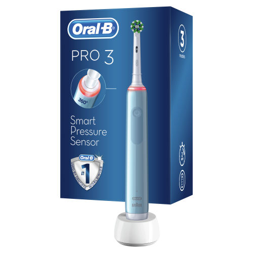 Przejdź do produktu Oral-B szczoteczka elektryczna PRO3 3000 BLUE Crossaction