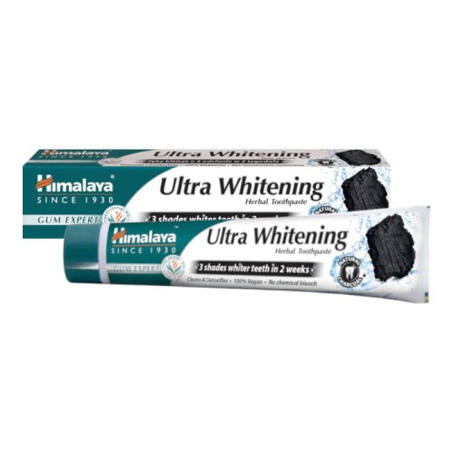 Przejdź do produktu HIMALAYA Herbal ULTRA WHITENING 75ml - czarna pasta wybielająca do zębów aktywnym węglem z kokosa