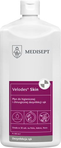 Przejdź do produktu Velodes Skin Płyn do higienicznej i chirurgicznej dezynfekcji rąk 500ml