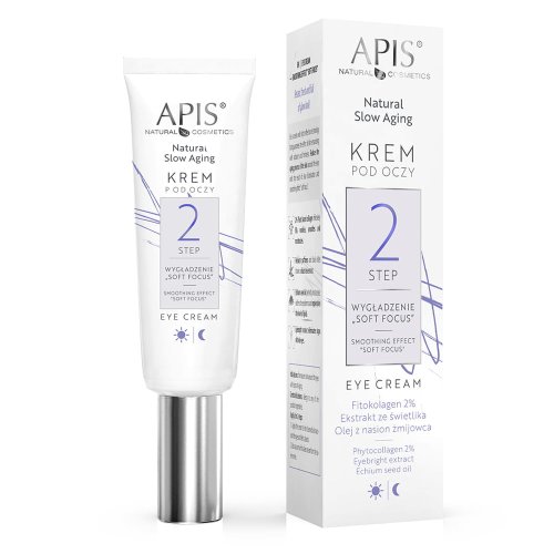 Przejdź do produktu Apis NATURAL SLOW AGING Krem pod oczy STEP 2 WYGŁADZENIE „SOFT FOCUS” / 15ml