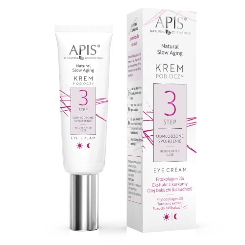 Przejdź do produktu Apis NATURAL SLOW AGING Krem pod oczy STEP 3 ODMŁODZONE SPOJRZENIE / 15ml