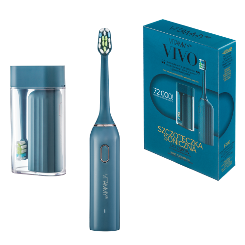 Przejdź do produktu Vitammy szczoteczka soniczna VIVO Navy - 3 tryby, etui