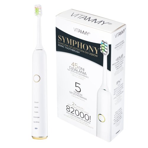 Przejdź do produktu Vitammy szczoteczka soniczna Symphony White - 5 trybów