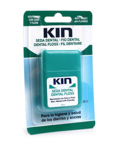 Przejdź do produktu KIN nić dentystyczna woskowana z fluorem miętowa 50 m