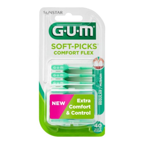 Przejdź do produktu GUM Soft-Picks Comfort Flex REGULAR (660) 40szt. - elastyczne, gumowe wykałaczki do zębów