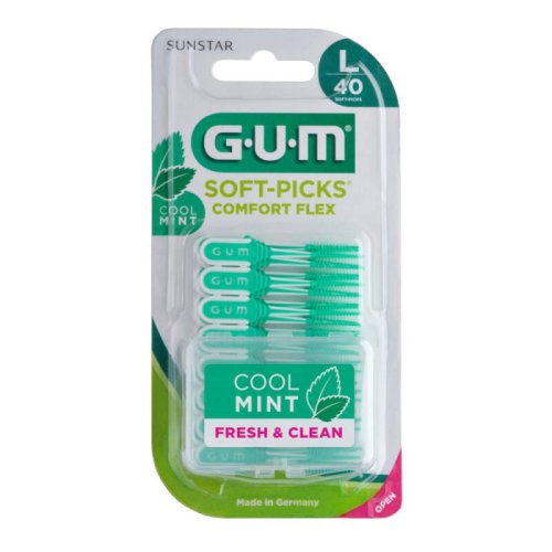 Przejdź do produktu GUM Soft-Picks Comfort Flex MINT 671 LARGE 40szt. - gumowe wykałaczki do zębów o smaku miętowym
