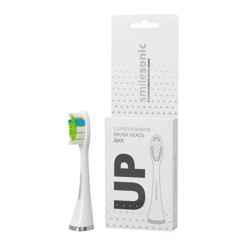 Przejdź do produktu SMILESONIC SupremeWhite WHITE 2szt. - końcówki wybielające do szczoteczek SmileSonic EX, GO, UP