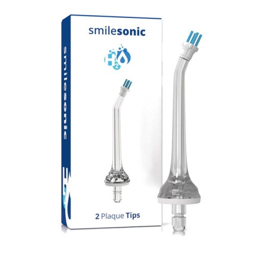 Przejdź do produktu SMILESONIC Plaque Tips 2szt. - dysze usuwające płytkę nazębną do irygatorów Smilesonic H2O