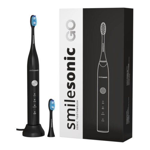 Przejdź do produktu SMILESONIC GO Black - szczoteczka soniczna do zębów - CZARNA