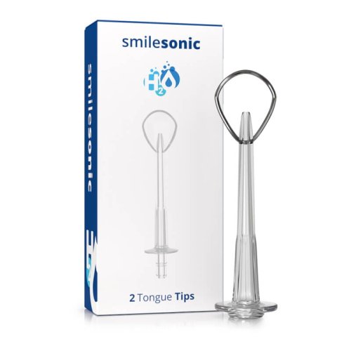 Przejdź do produktu SMILESONIC Tounge Tips 2szt. - dysze do czyszczenia języka do irygatorów Smilesonic H2O