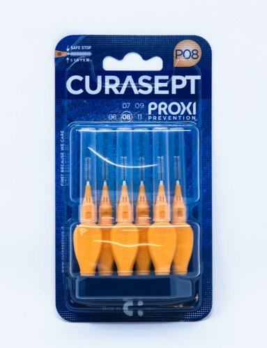 Przejdź do produktu Curasept Proxi P08 Prevention pomarańczowe, krótkie - 6 szt