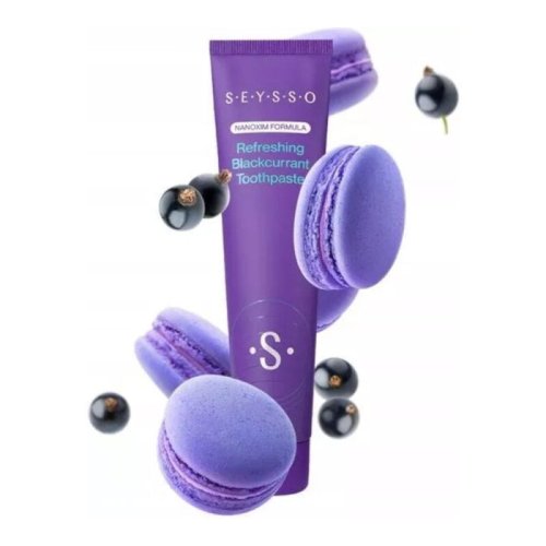 Przejdź do produktu SEYSSO Refreshing BLACKCURRANT 75ml - odświeżająca pasta do zębów o smaku porzeczkowym