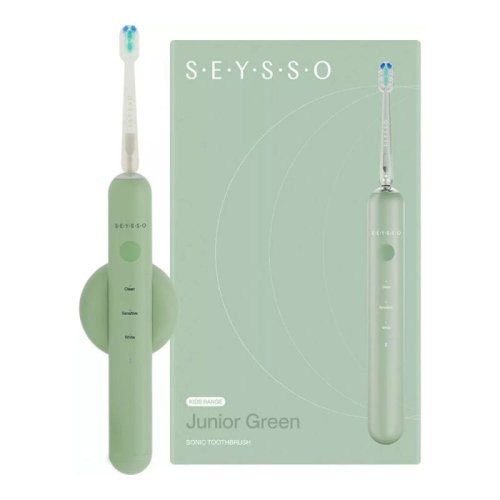 Przejdź do produktu SEYSSO JUNIOR GREEN - szczoteczka soniczna dla dzieci i młodzieży w kolorze zielonym