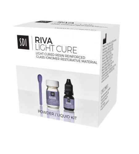 Przejdź do produktu Riva Light Cure proszek 15 g + płyn 7.2 ml SDI