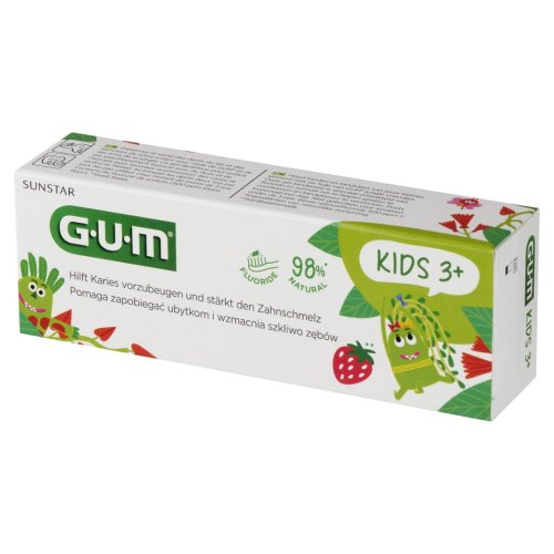 Przejdź do produktu GUM Kids pasta 2-6 lat truskawkowa 50ml 3000