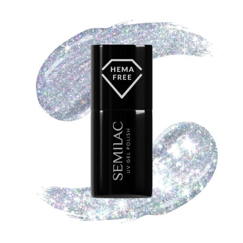 Przejdź do produktu Semilac lakier hybrydowy 460 Silver Fireworks 7ml